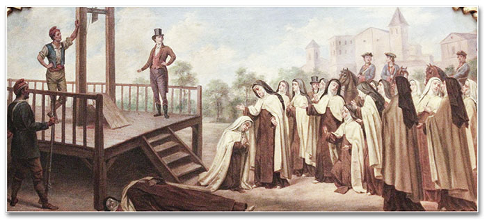 Hoje a Igreja recorda 16 carmelitas mártires decapitadas na Revolução Francesa